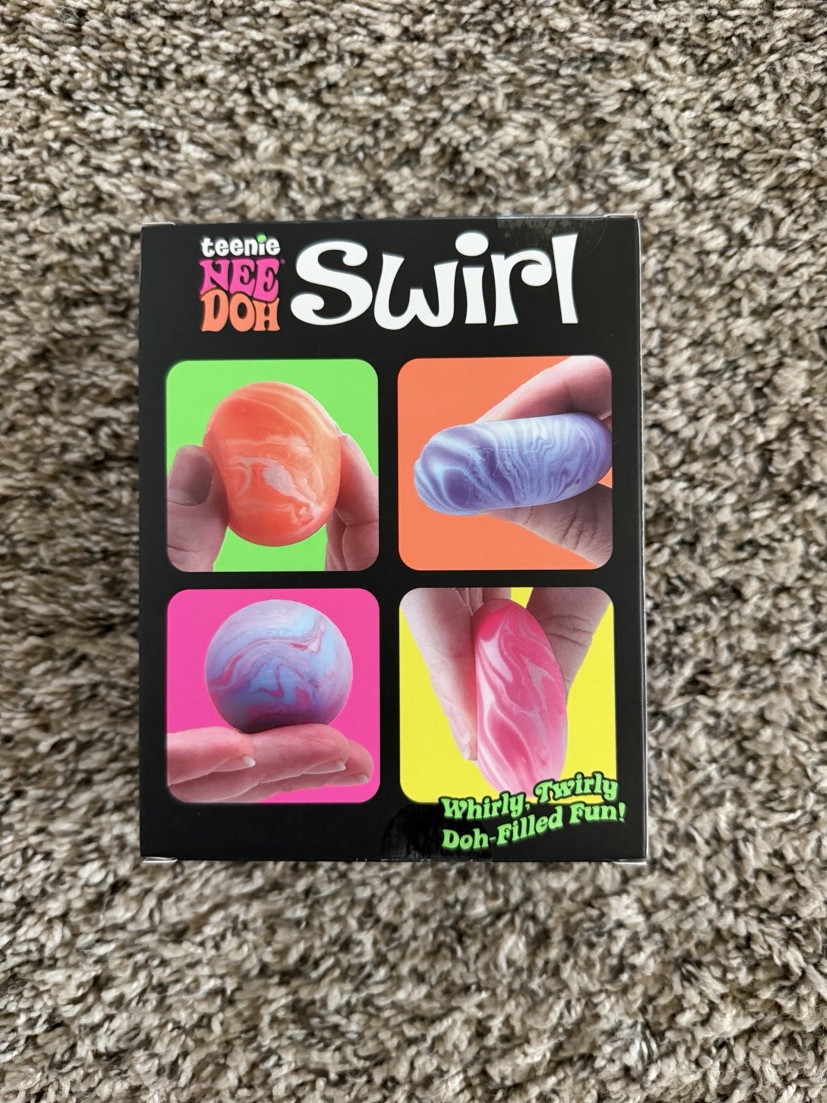 Nee Doh Swirl Tactile Squeeze Toys Multicolor Ages 3-11 4-7 8-11 Years Set