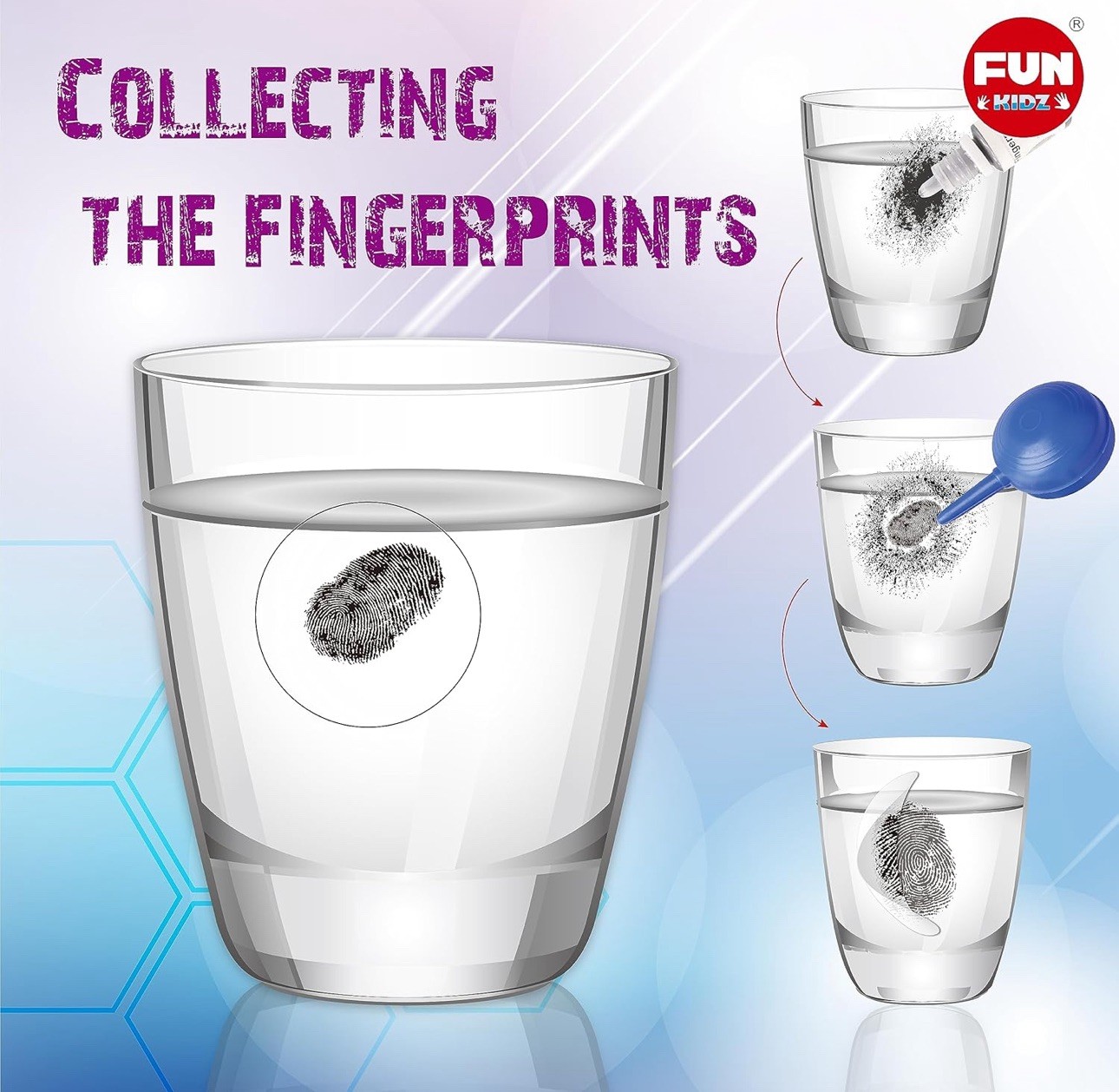 Detective Fingerprint Kit for Kids Ages 8+ FunKidz Spy Gear
