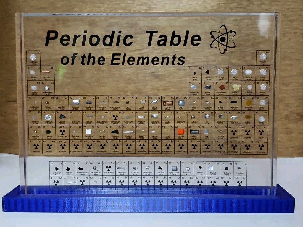 Base for Chemistry Elements Display (150mm/5.9″x115mm/4.52″x20mm/0.78″)