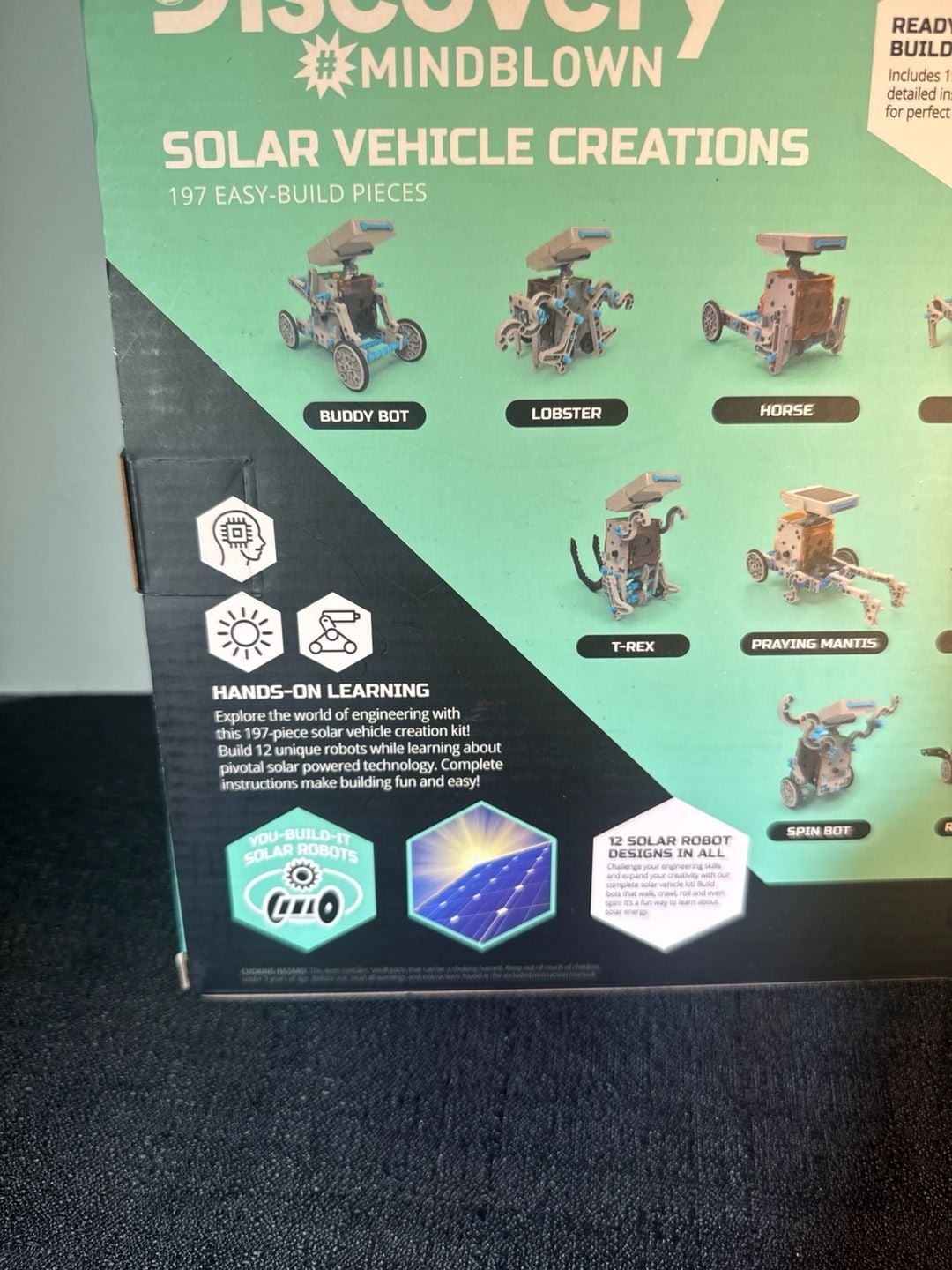 Discovery Mindblown Solar Vehicle Creations 197 Piece STEM Building Kit