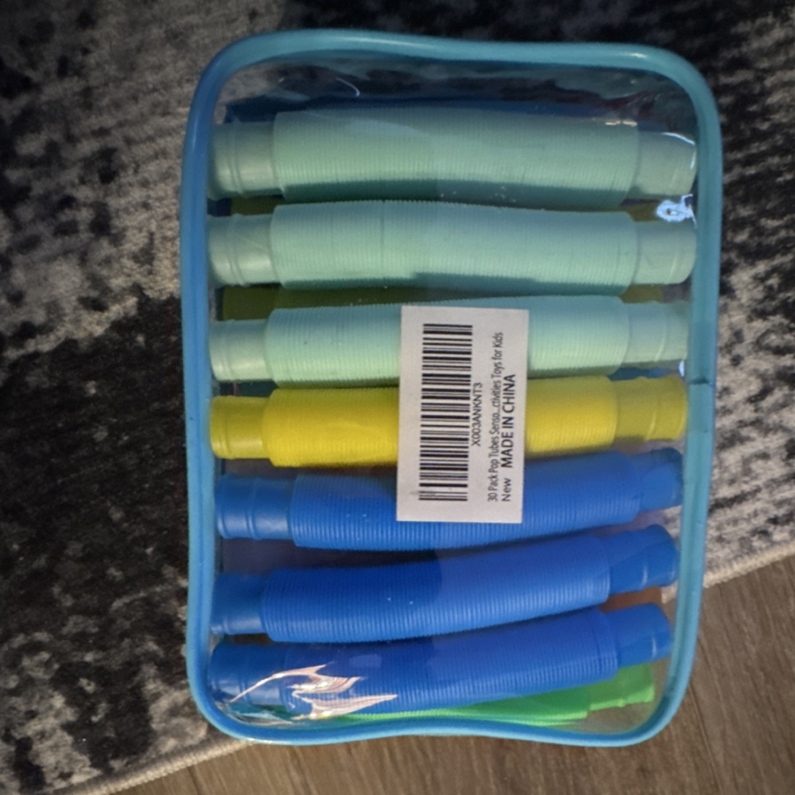 WU KANGLAN TOYS LTD Pop Tubes Tactile Sensory Toy Set Multicolor Ages 3 and Up