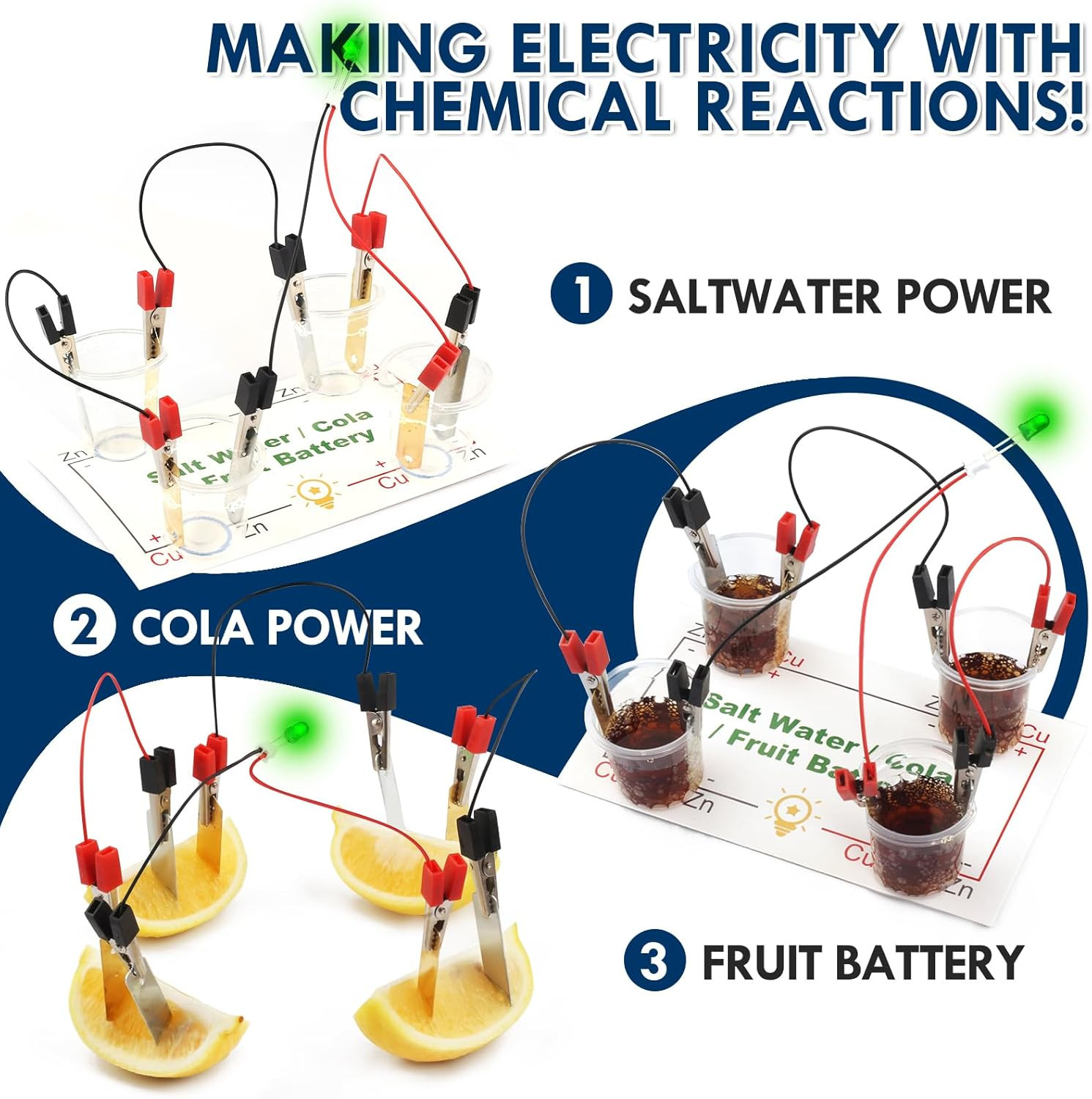 Science Circuit Kit Electricity for Kids, STEM Light Bulb Experiment, Electric