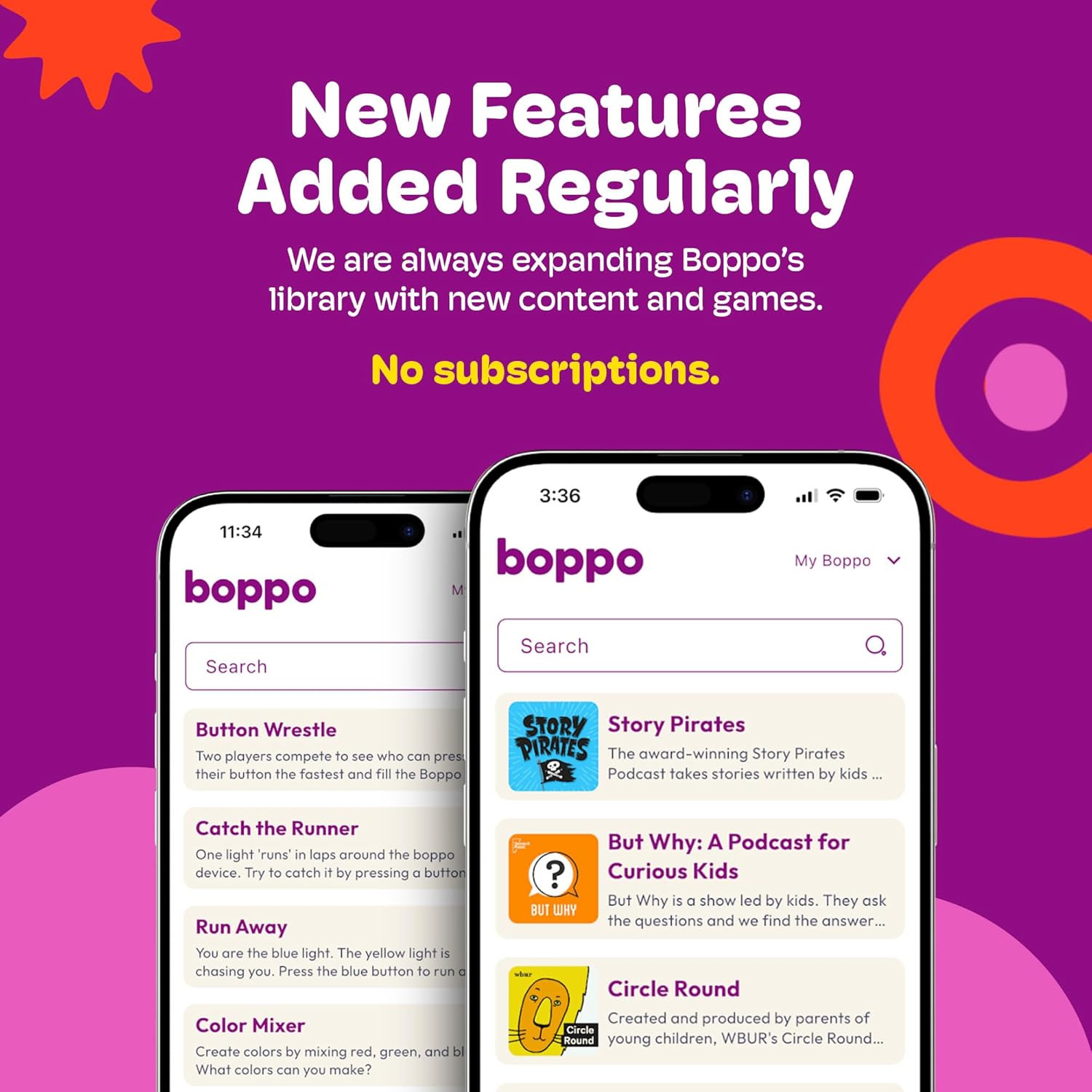 Boppo Screen-Free Learning Tablet for Kids – Interactive Handheld Games – Educat