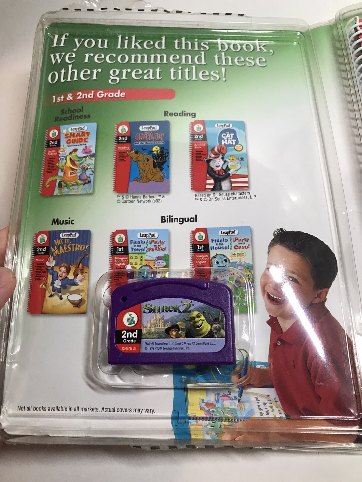 Shrek 2 LeapPad Learning Interactive Book Cartridge 2nd Grade Game Reading