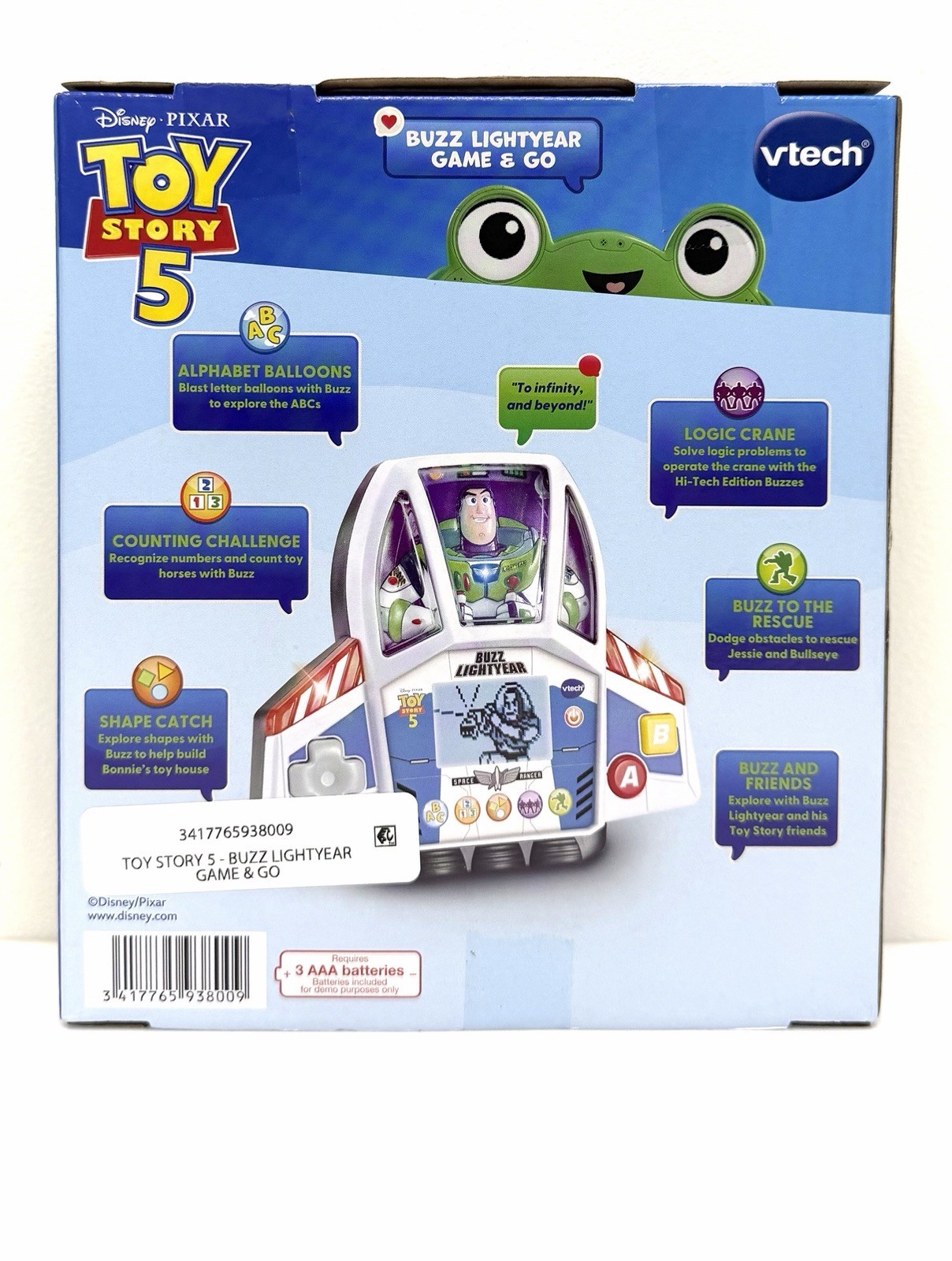 Toy Story Buzz Lightyear Learning Game Interactive ABC Math Educational Toy