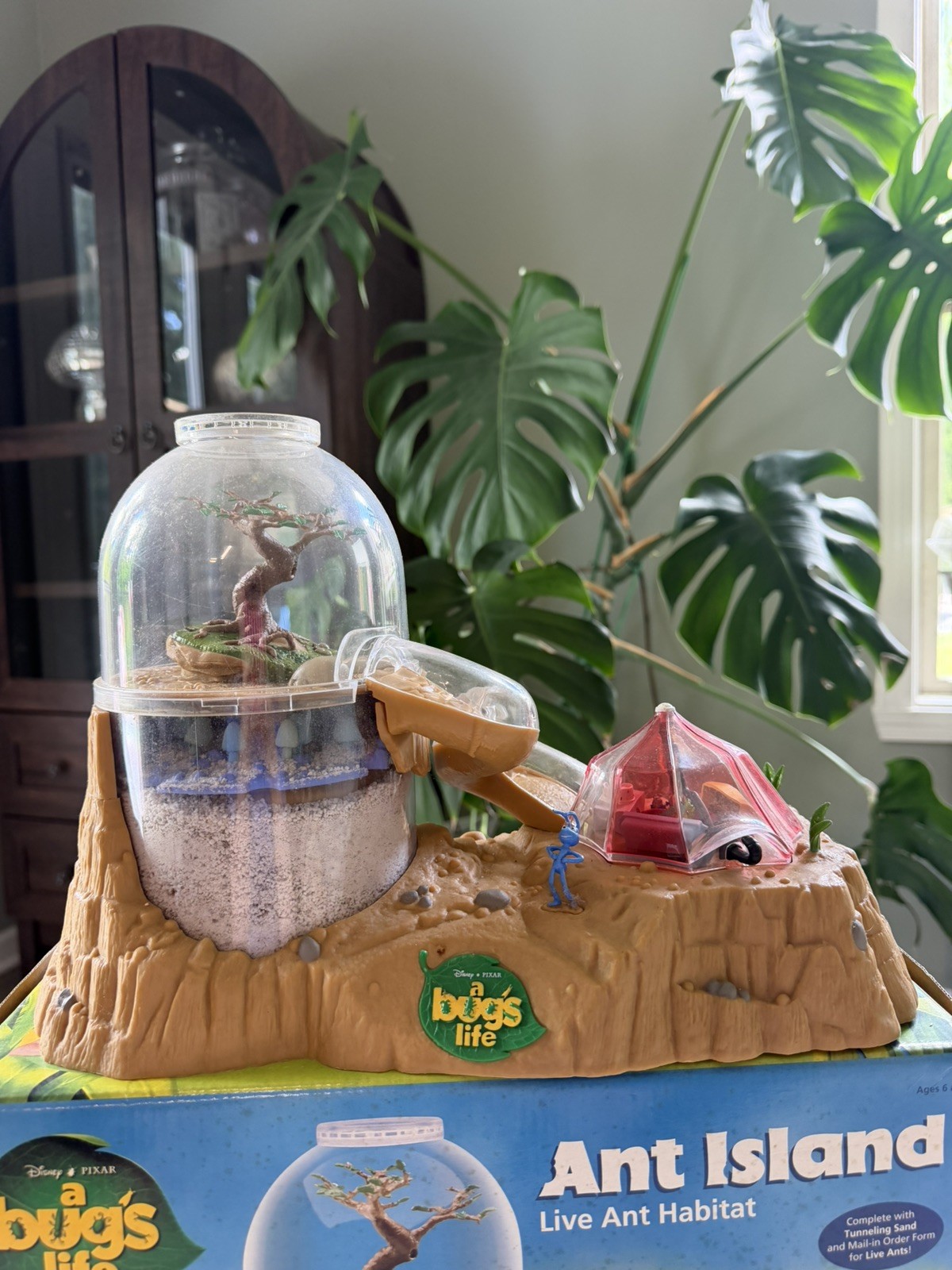 Vintage Disney/Pixar A Bugs Life Ant Island Live Ant Habitat/Farm (No Ants) 1998
