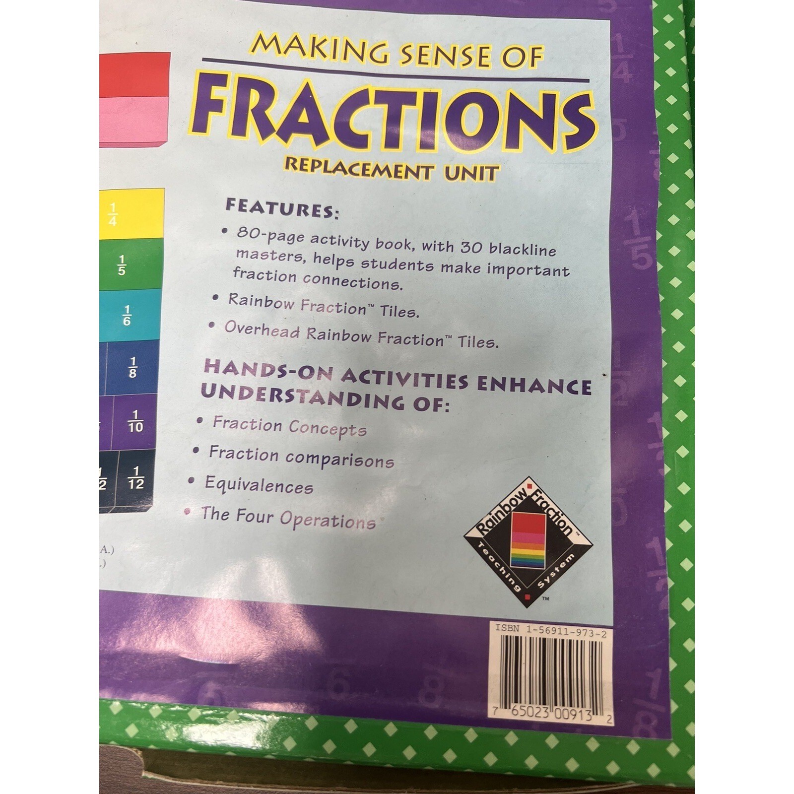 Learning Resources: Making Sense of FRACTIONS Replacement Unit- Grades 3-6 Extra