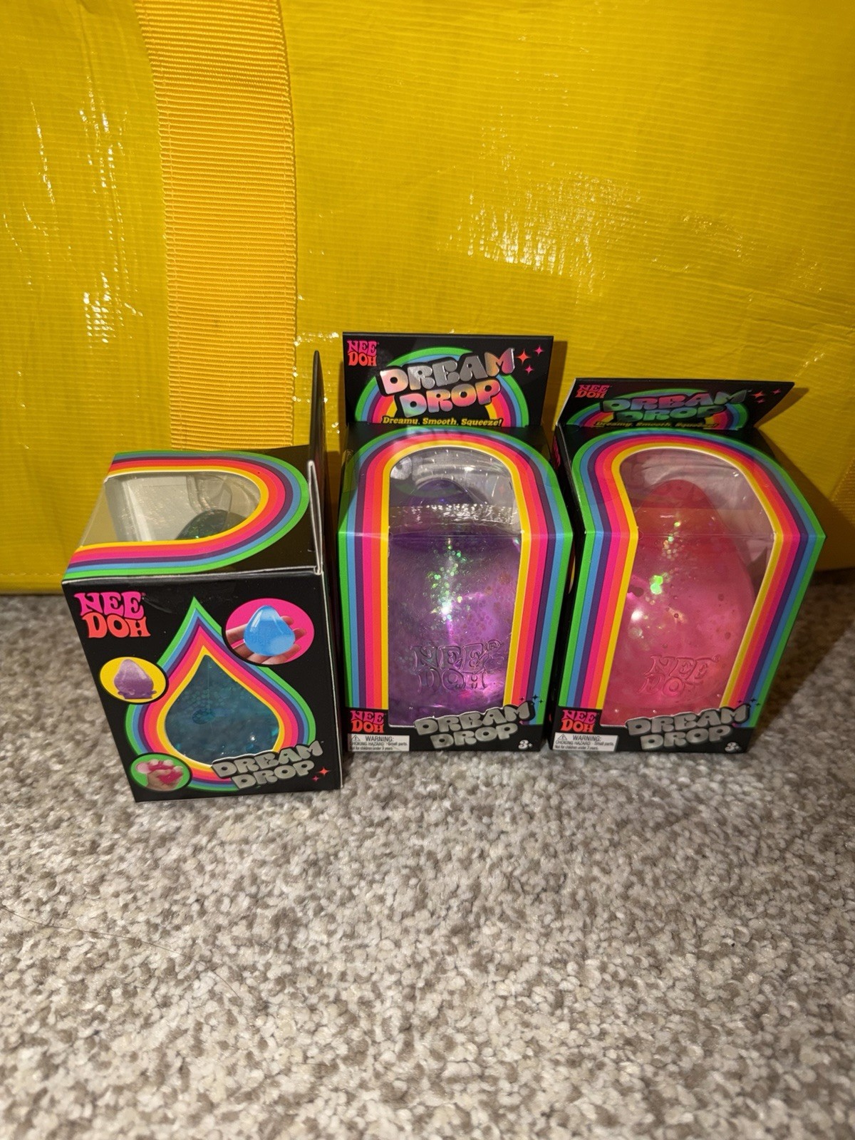 Authentic Viral NEEDOH Dream Drop Set of 3 Blue, Purple, Pink RARE DREAMDROPS
