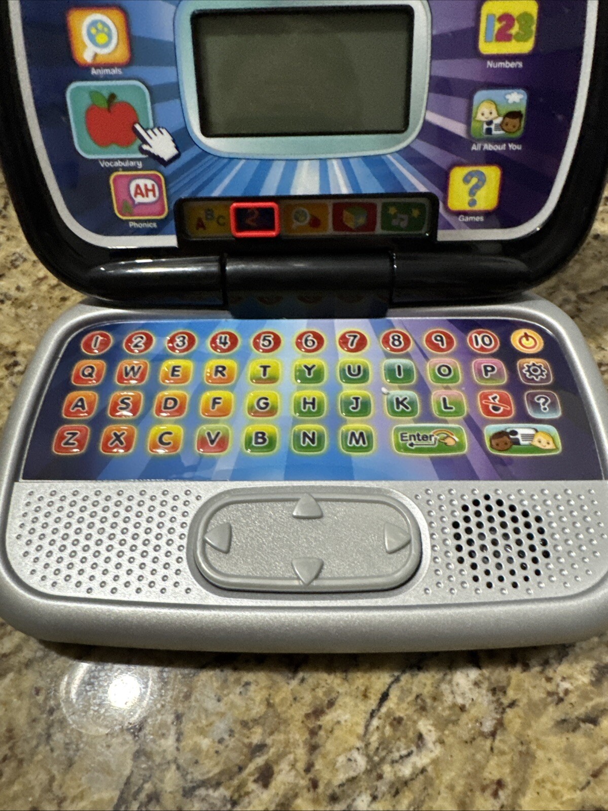 VTech Play Smart Preschool Laptop, Black preowned works perfectly