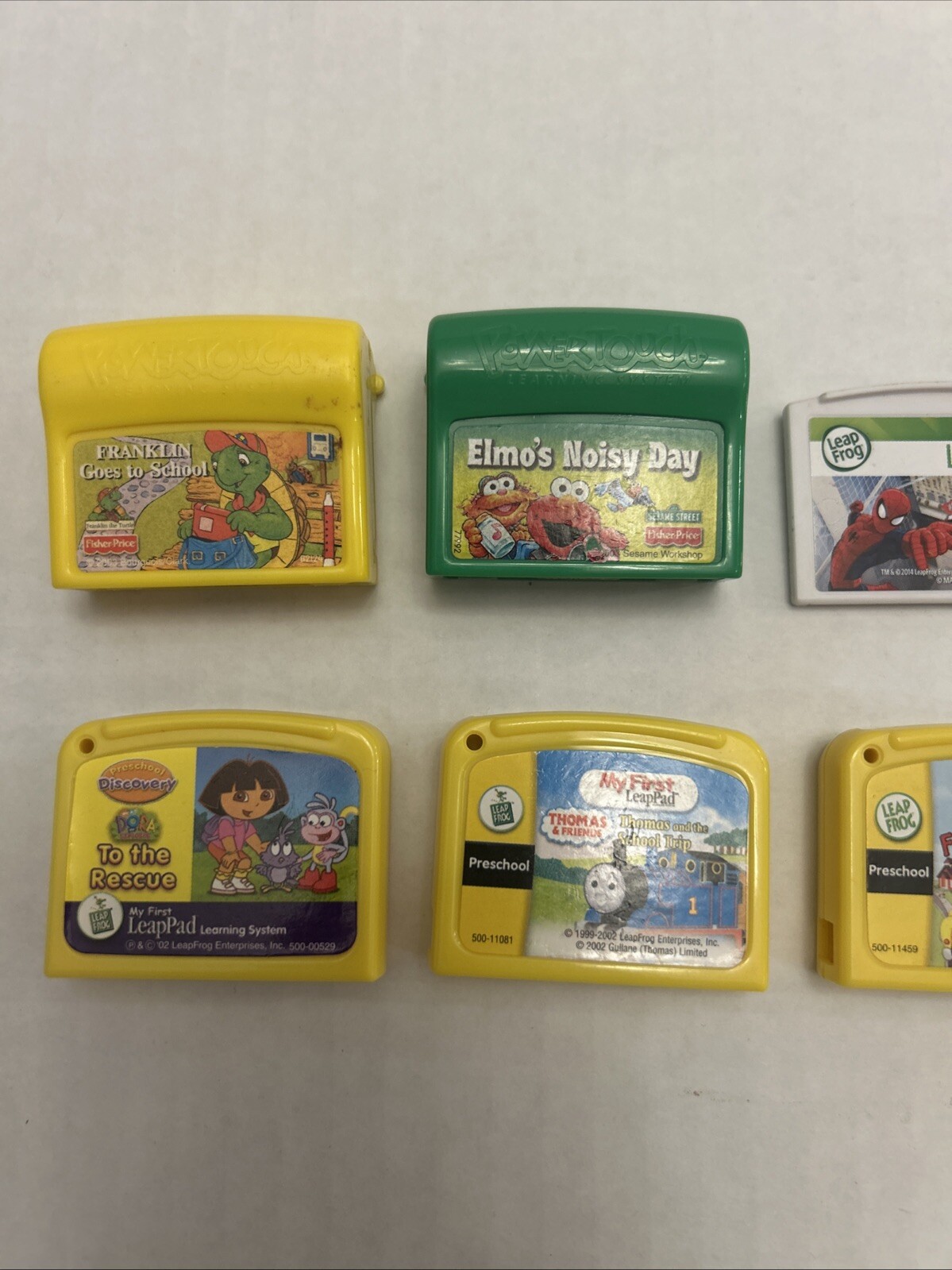 Lot Bundle Leap Frog Fisher Price Power Touch Games TV Elmo Dora Spiderman