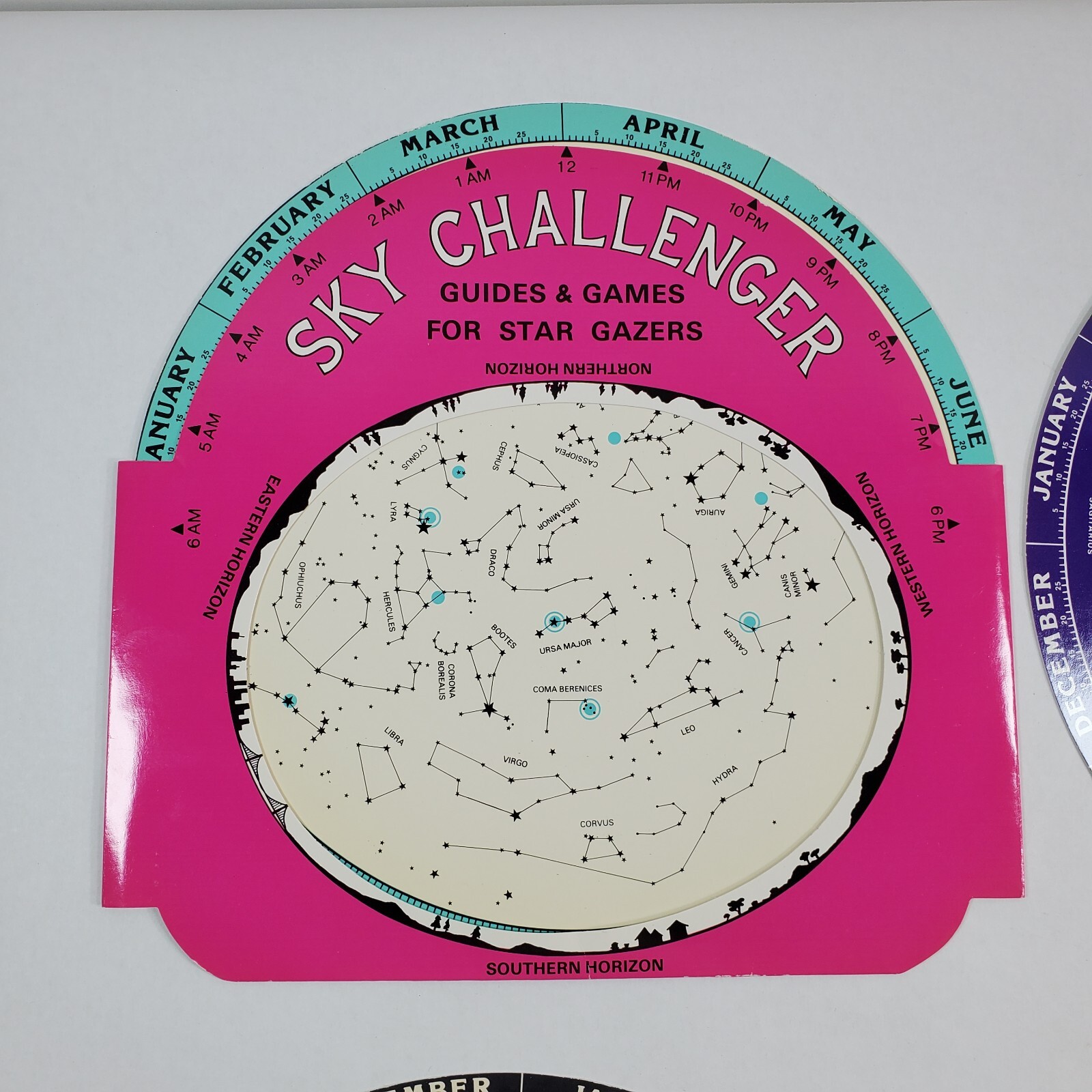 Vintage Star Gazers Sky Challenger Games with 13 Wheels 1978 Univ of California