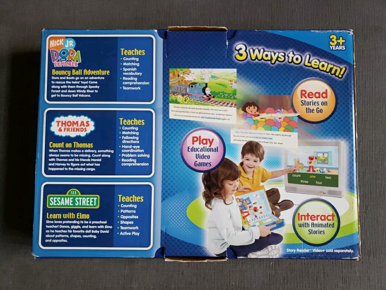 Story Reader Video Plus 3 Pack Storybook And Game Cartridge Thomas Dora Elmo…