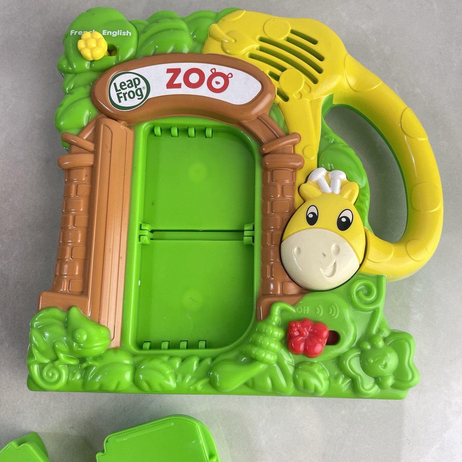 Leap Frog Zoo Animals Fridge Magnets Sound Complete French English Tested RARE