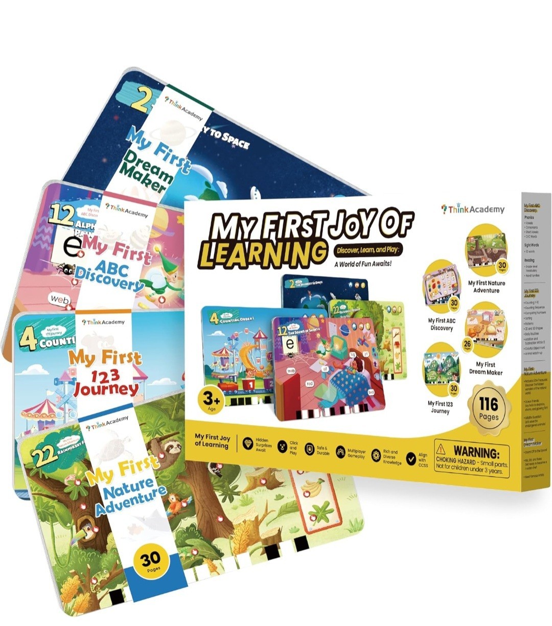Think Academy My First Joy of Learning Electronic Learning System Ages 3+ ABC D…