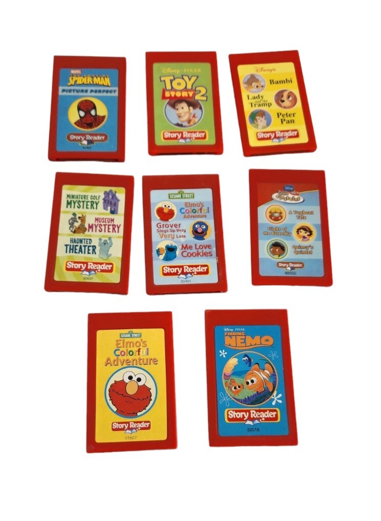 8 Story Reader Books Disney Learning Toy System Cartridges Only Toy Story Nemo