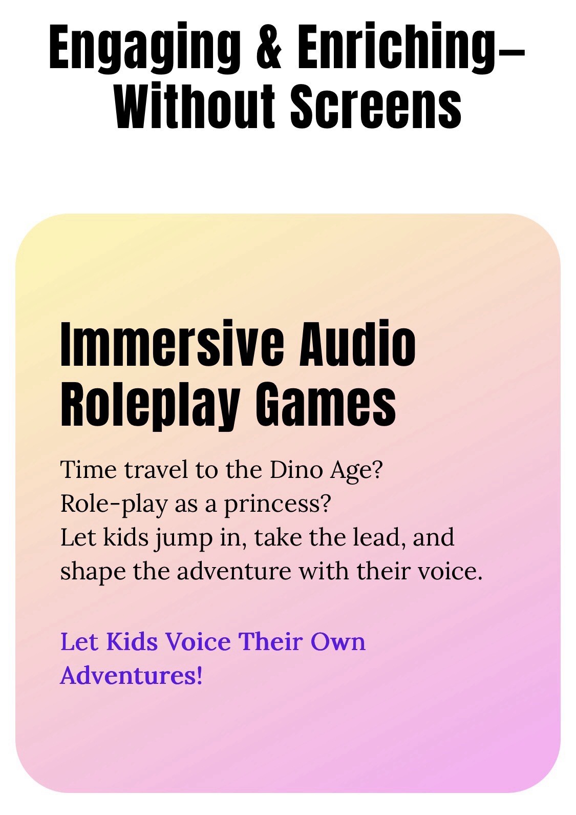 Chechirp Box Kids Audio Player – Interactive Voice-Led Stories – Brand New 4-12y
