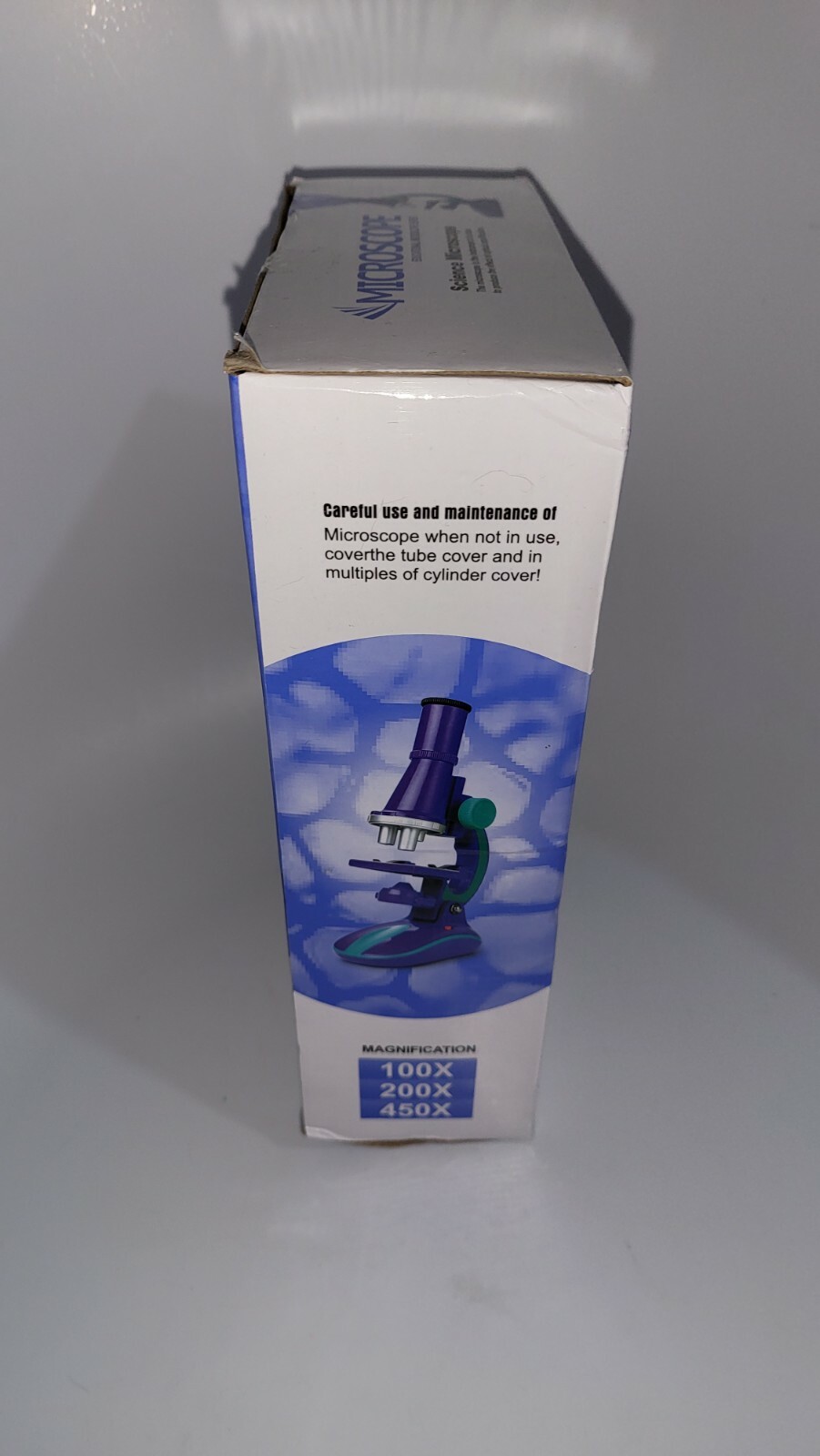 CHANG SHENG TOYS C2127 Early Development Science LED Microscope Toy Purple Green
