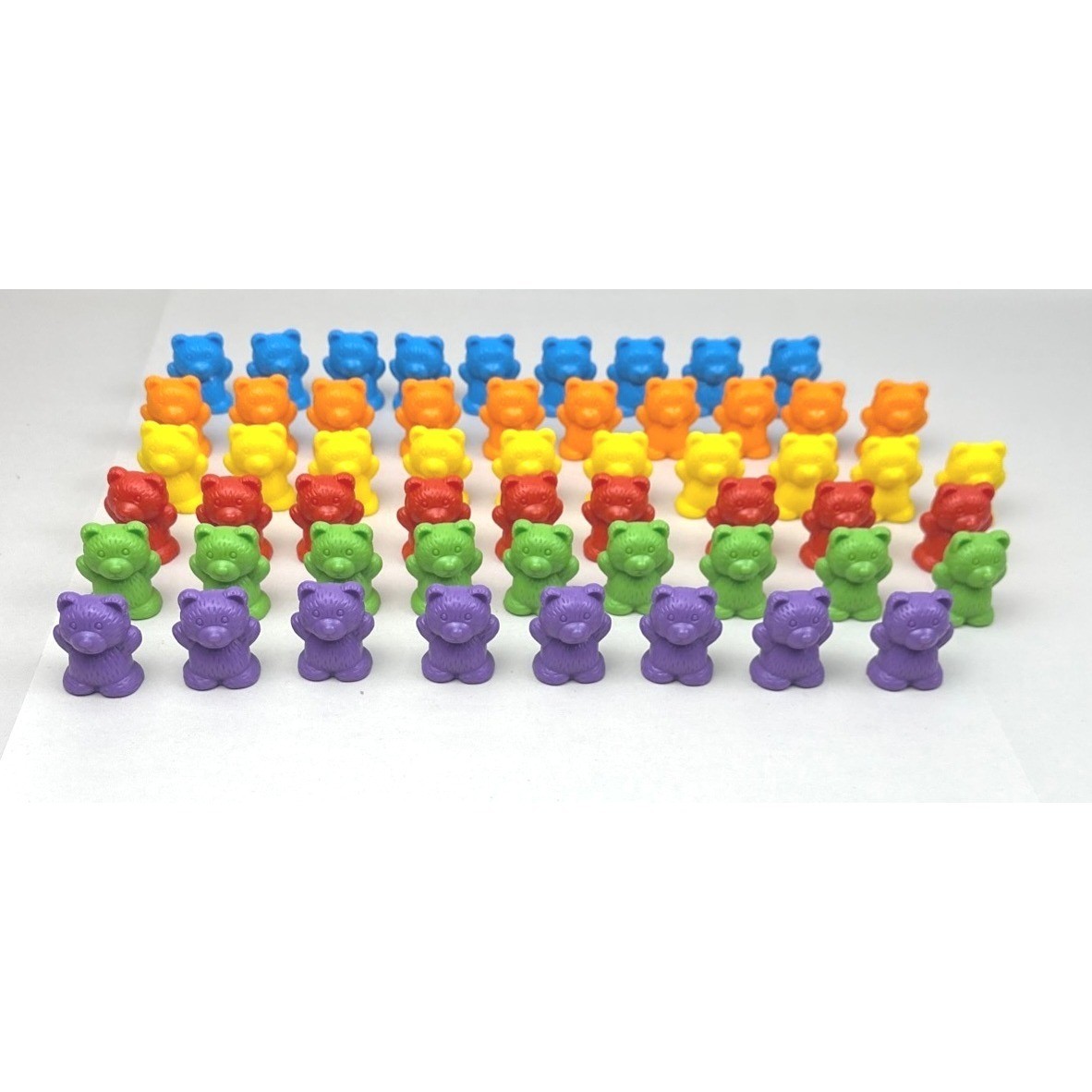 Counting Bears Educational Toy Set 55pc – Preschool Math Manipulatives 4-7 Years