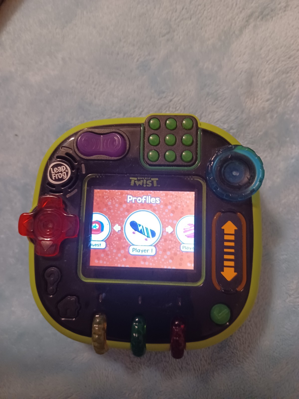 Leapfrog Rockit Twist Black/Green Button Control Handheld Learning Game System