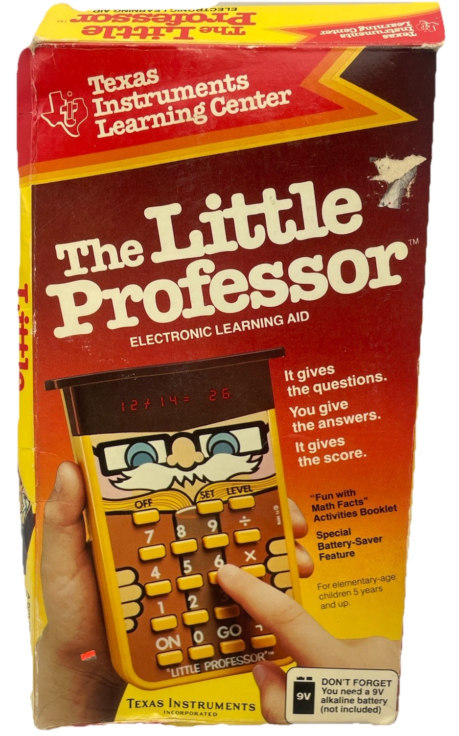 ⭐ 1979 Texas Instruments The Little Professor Electronic Learning Aid Calculator