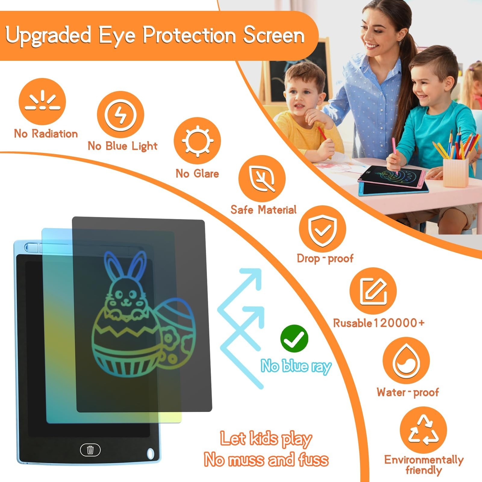 32 Pack LCD Writing Tablet for Kids Drawing Tablet 8.5″ Upgraded Drawing Pad …