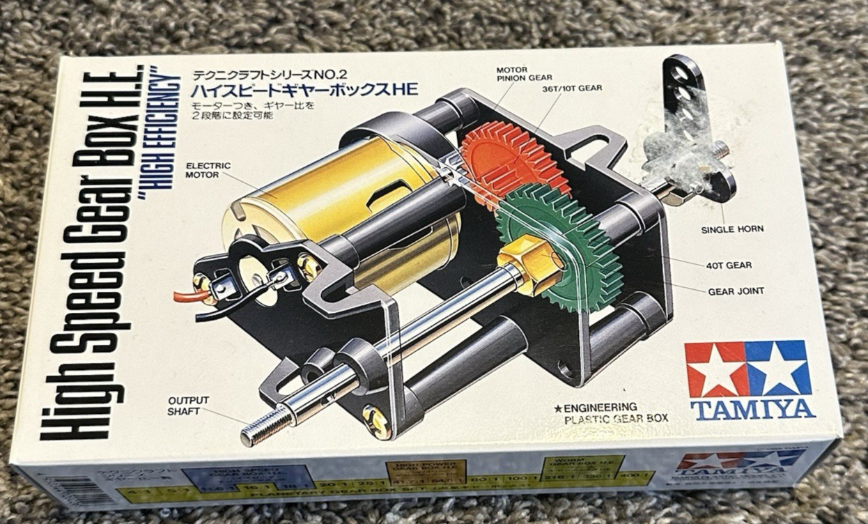 TAMIYA Dynamic Model Educational High Speed Gearbox H.E. High Efficiency 72002