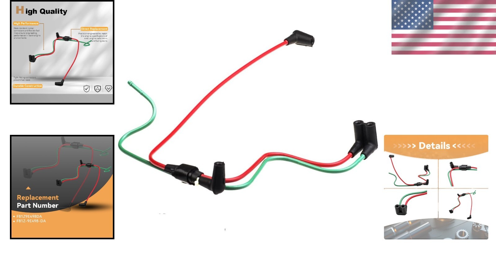 7.3L Turbo Vacuum Harness Line F81Z-9E498-DA Ford F250 F350 1999-2003