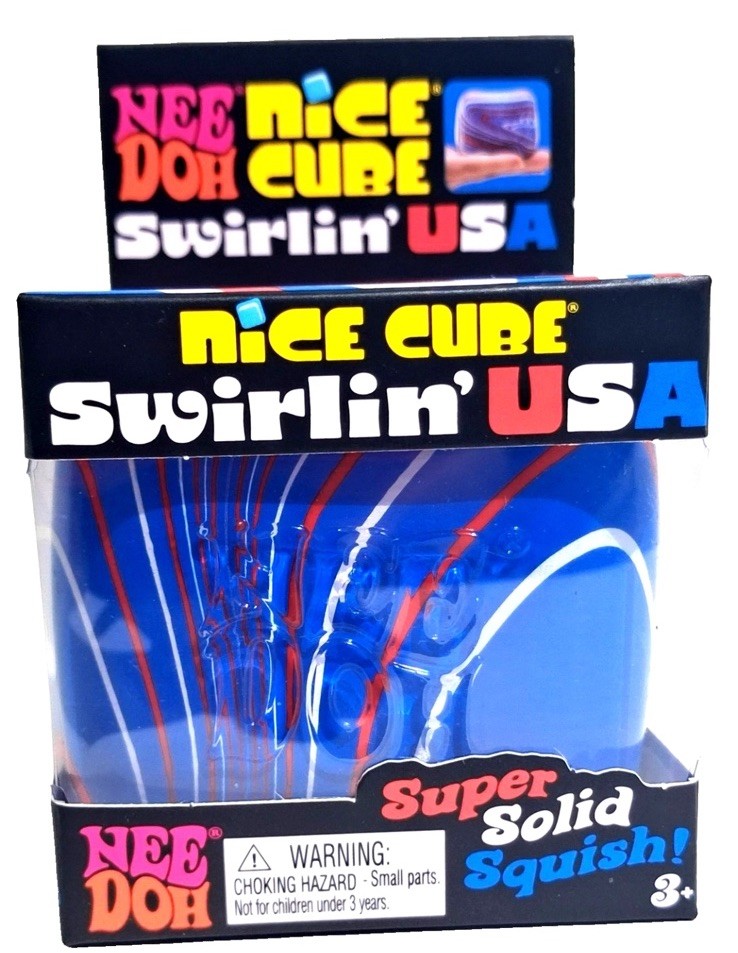 NEEDOH Nice Cube Swirlin’ USA Limited Edition 🇺🇸 RED WHITE BLUE