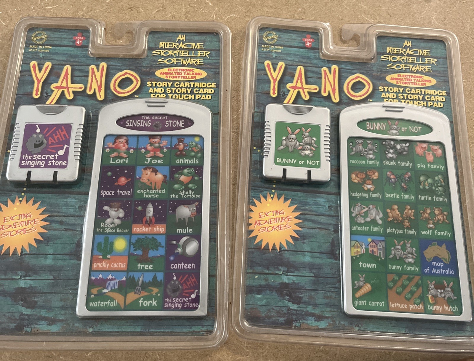 Yano THE SECRET SINGING STONE Bunny Story Card Cartridge Interactive Storyteller