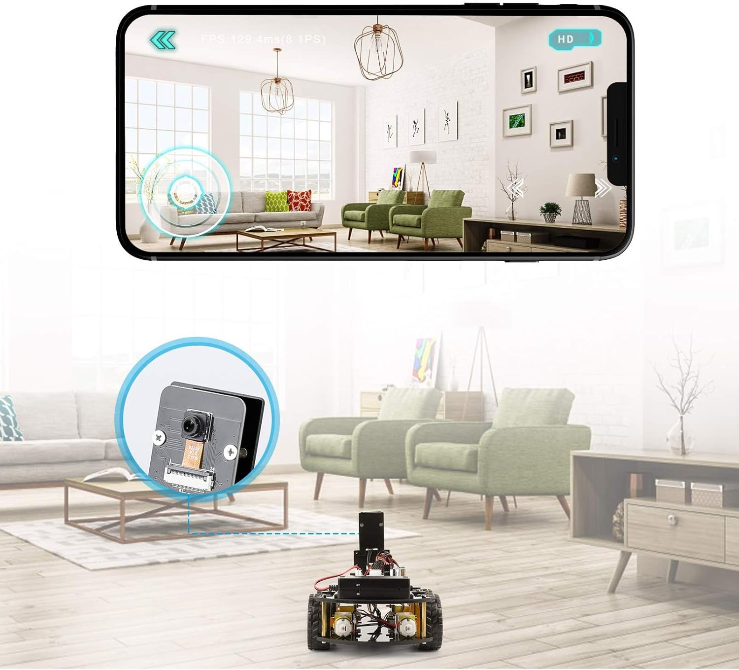 ELEGOO UNO R3 Smart Robot Car Kit V4 STEM Robotics & Coding for Kids & Teens