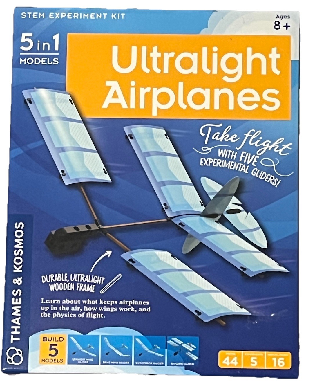 Thames & Kosmos Ultralight Airplanes STEM Experiment Kit | Build 5 Gliders 2022