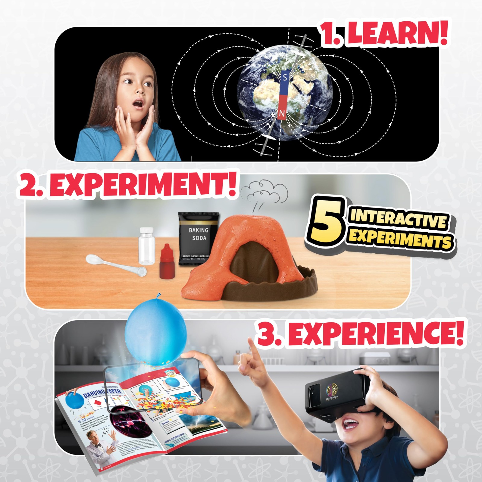 Bill Nye’s VR Science Kit Student Edition – Virtual Reality Kids Book and Intera