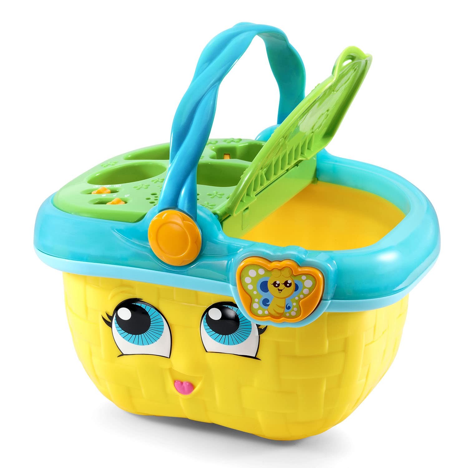 Shapes and Sharing Picnic Basket Interactive Toy with Food Pieces and Music