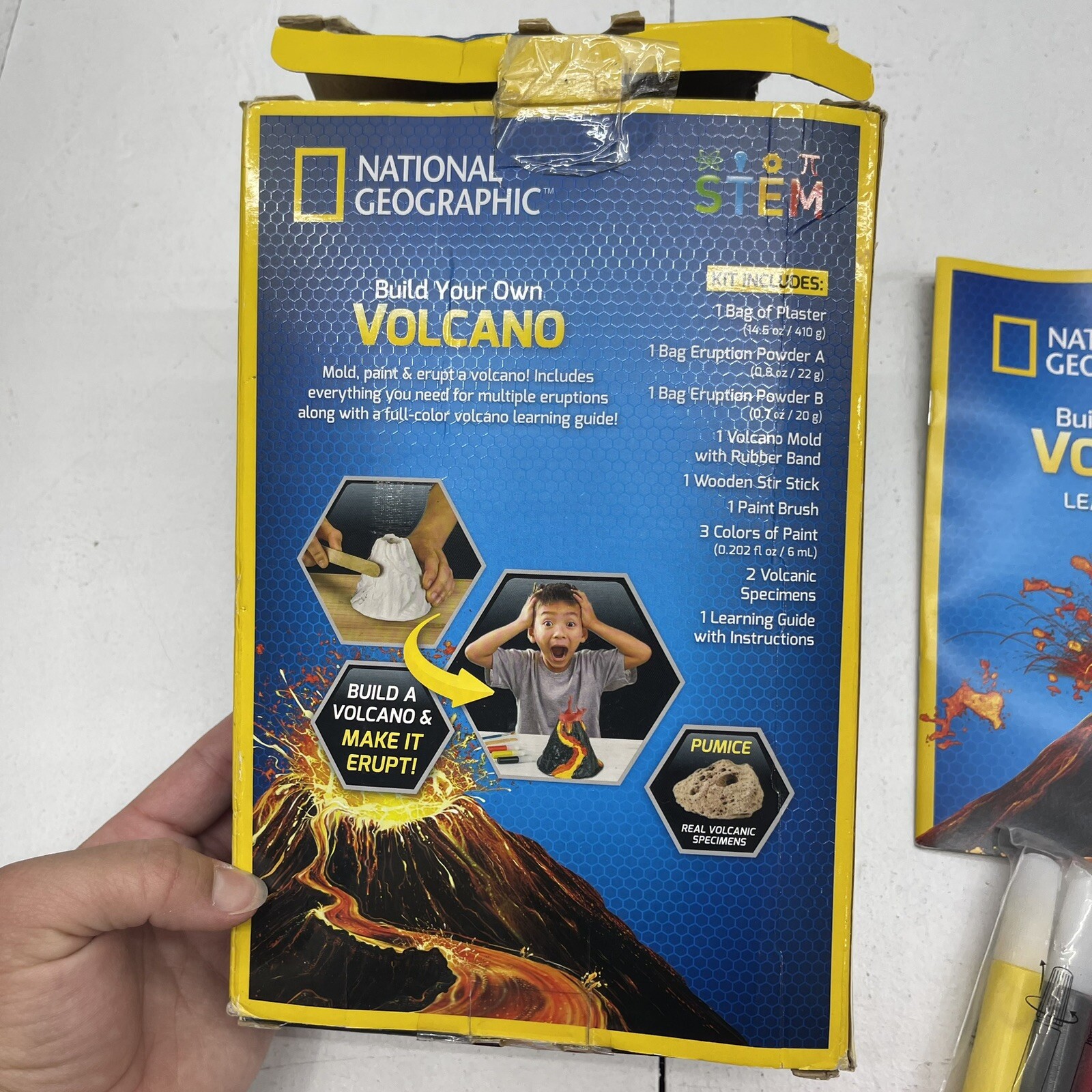 Blue Marble National Geographic Build Your Own Volcano Kit New