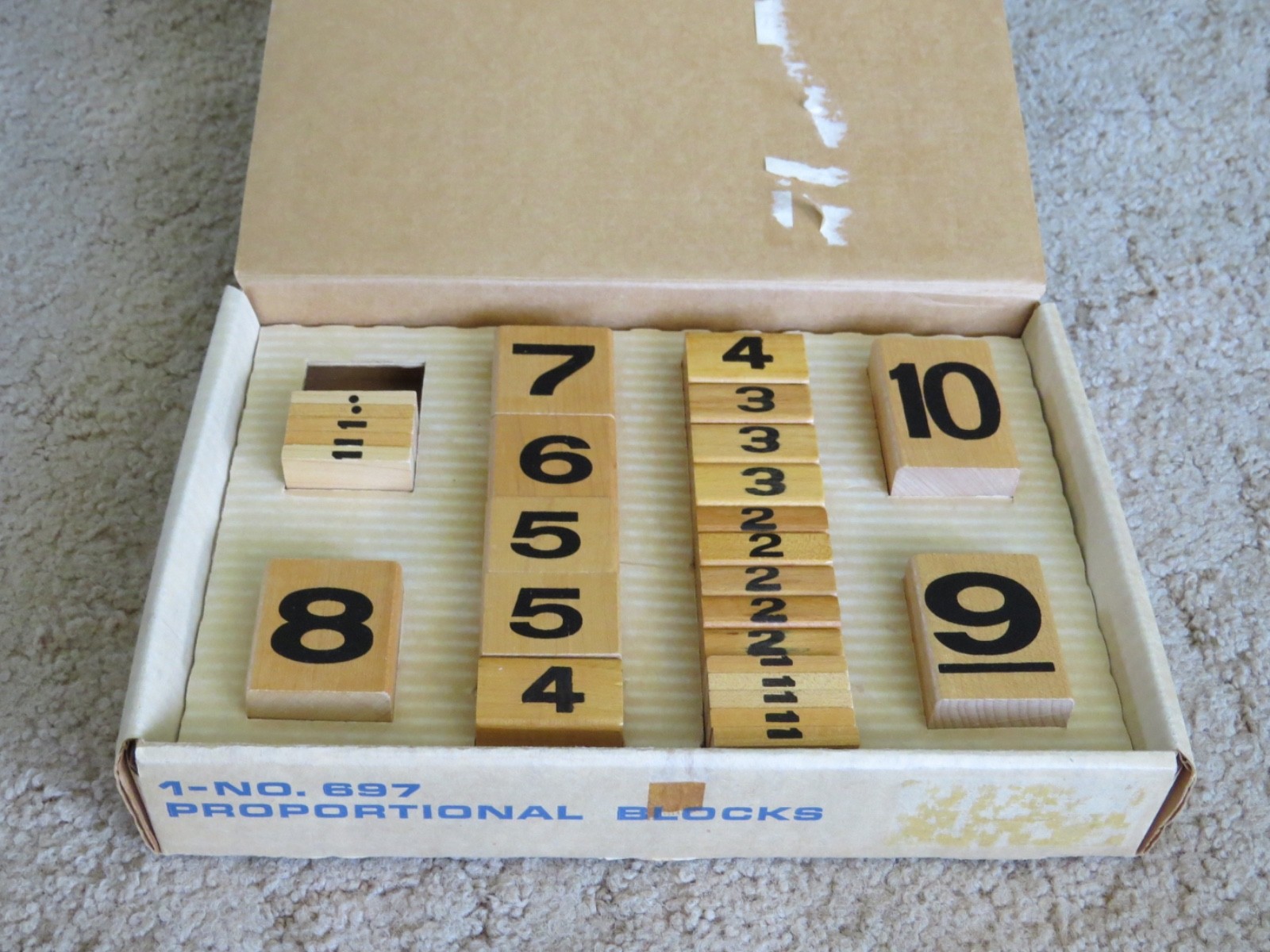 🔴 Playskool Proportional Blocks 697 Math Number Counting Lot Learning Resources