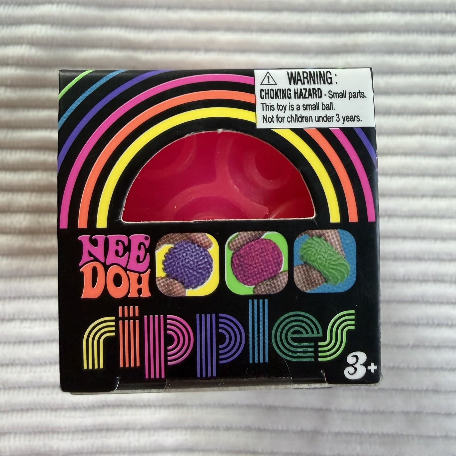Schylling NeeDoh teenie Pink Ripple Ball Squeeze Sensory Toy TikTok VIRAL