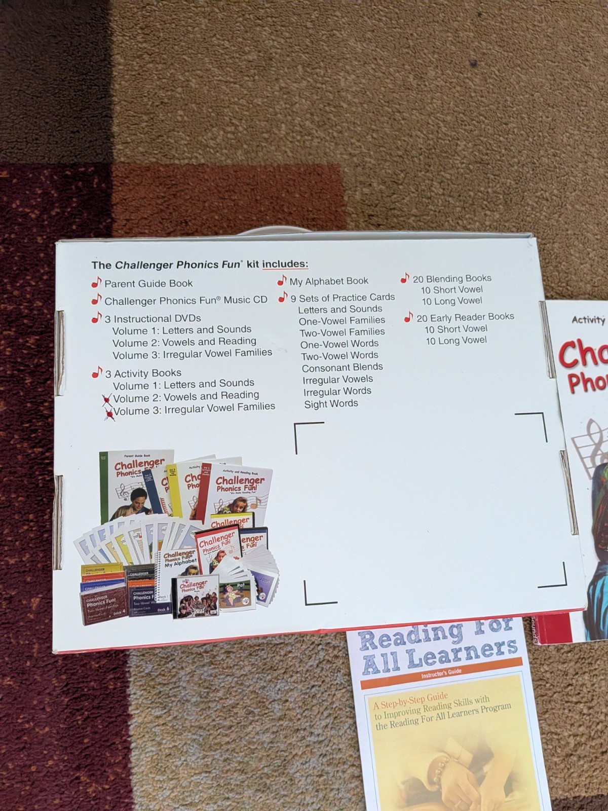 Challenger Phonics Fun Age 2+ Early Reading Books DVDs CD Cards Almost Complete