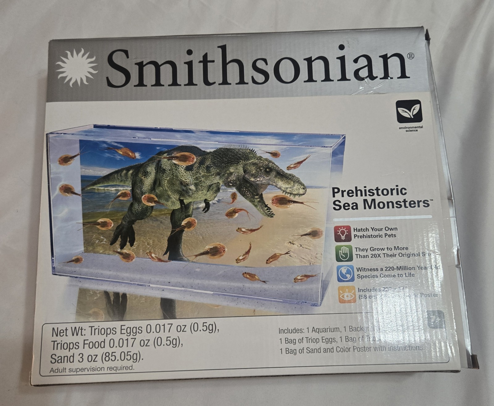 Smithsonian Prehistoric Sea Monsters Triops Hatch & Growing Kit 7+ B18976N