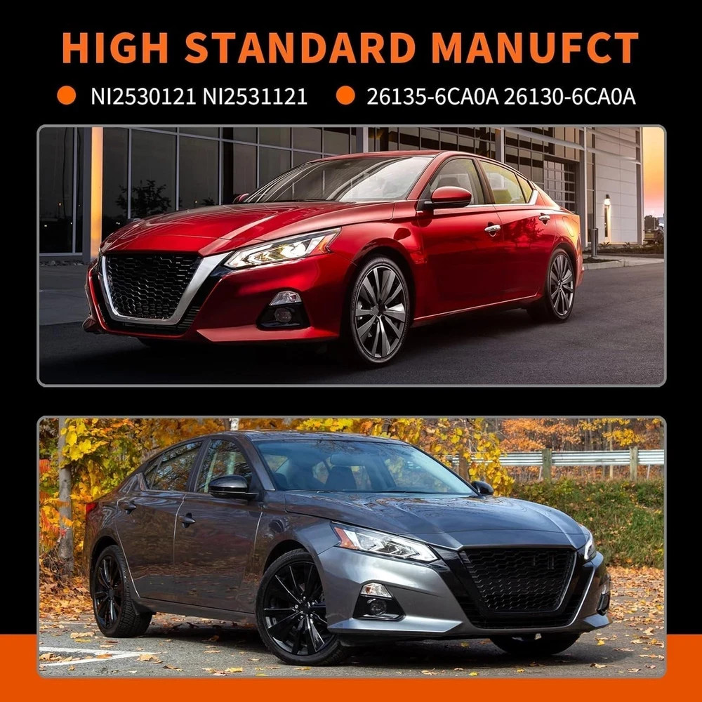 Bumper Fog Lights Assembly Compatible with Altima 2019 2020 2021 Left & Right