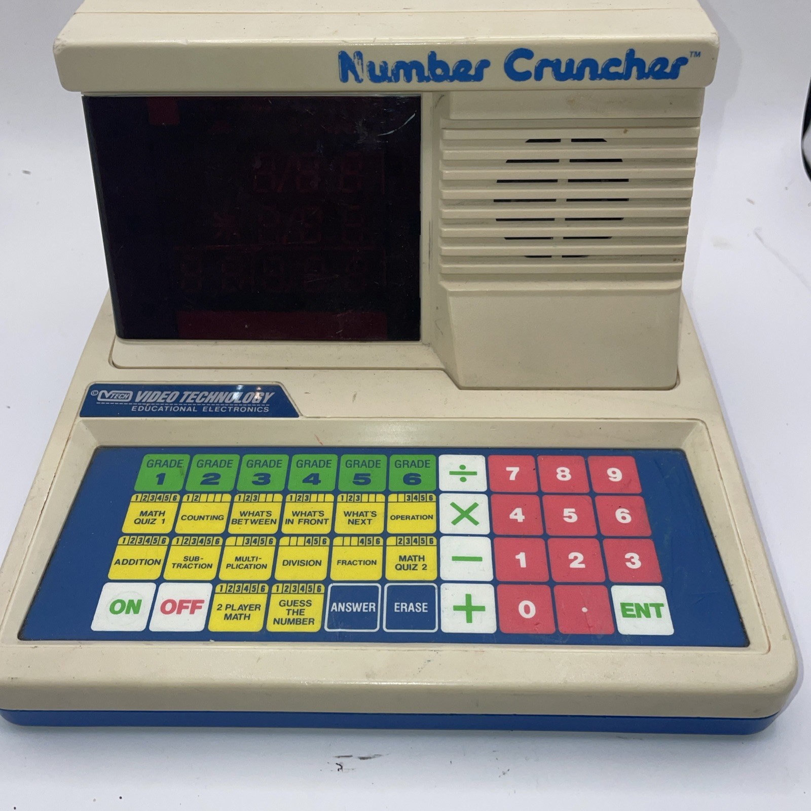 1987 Vtech Number Cruncher Math Machine WORKS