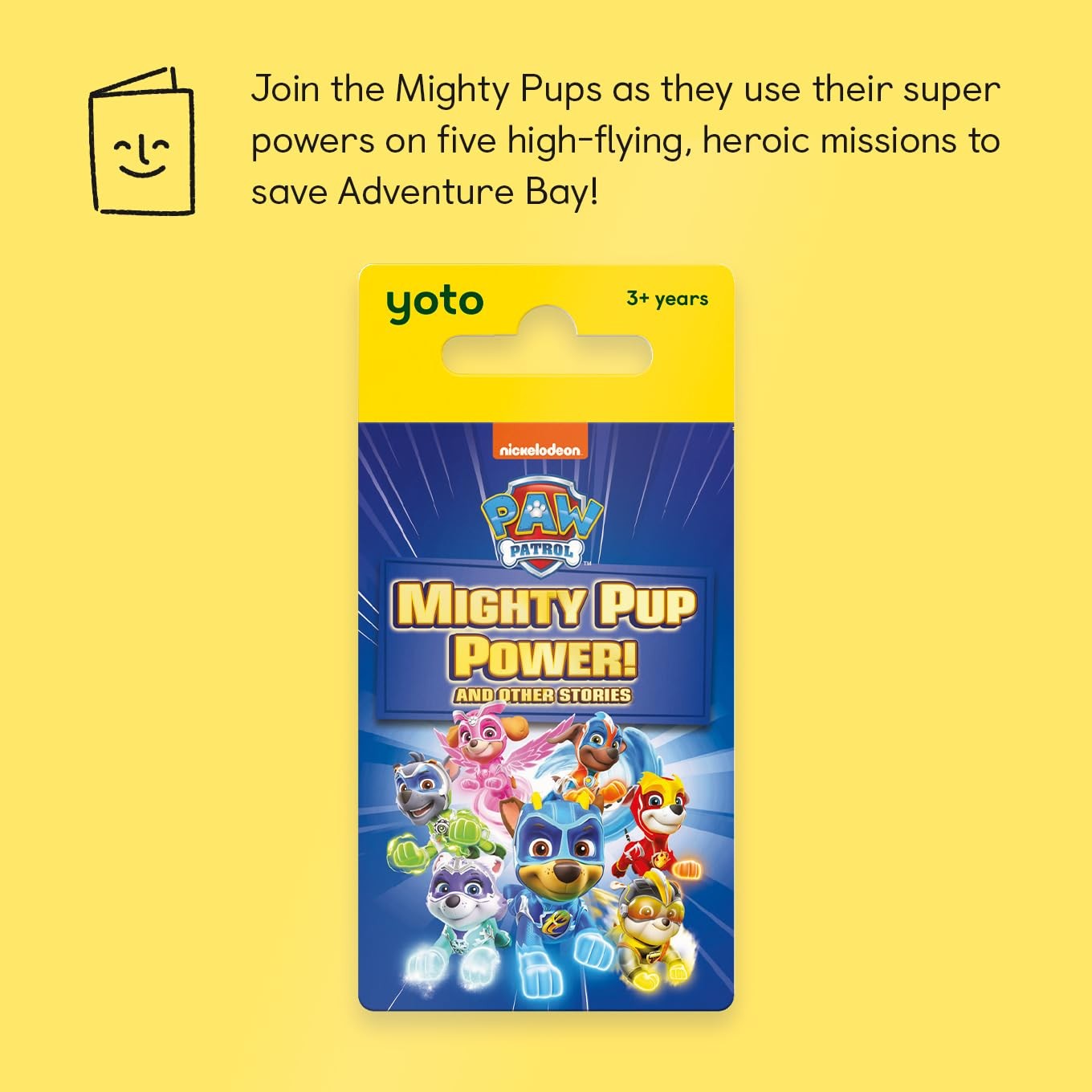 YOTO PAW Patrol Mighty Pup Power & Other Stories – Kids Audio Card for Use with