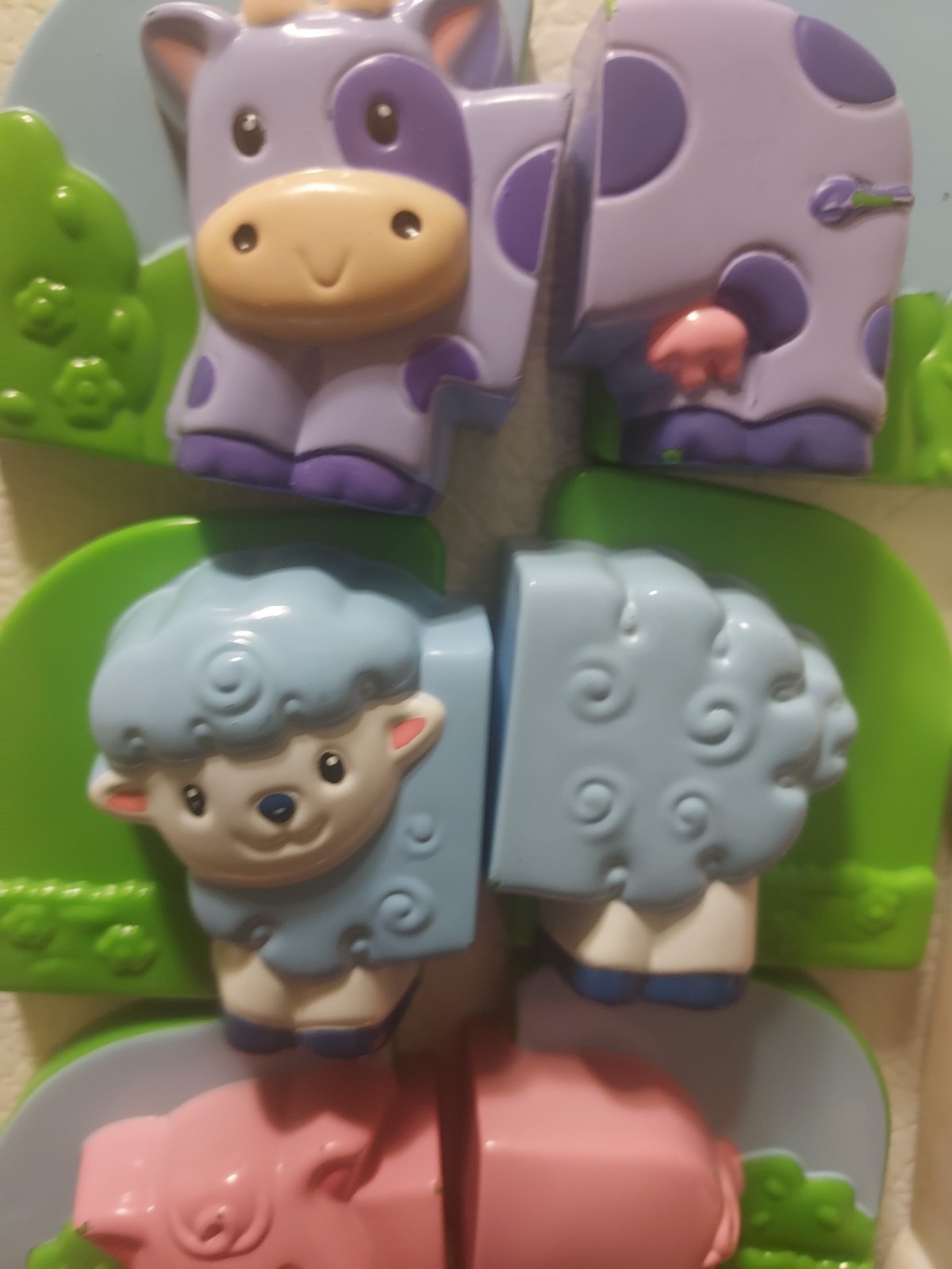 LeapFrog Fridge Farm Magnetic Animal Set Barn Toy Complete Tested