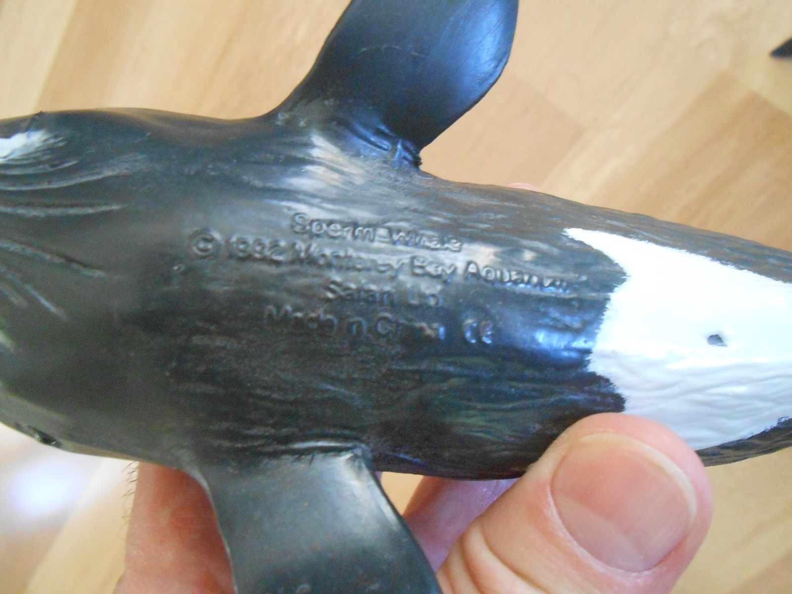 1991 Safari Rubber Humpback Whale 1992 Sperm & Calf Monterey Bay Aquarium
