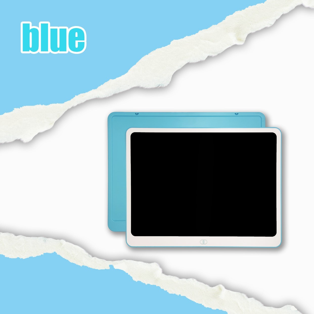 LCD Writing Tablet 20 Inch Colorful Toddler Board Drawing Electronic Tablet Blue