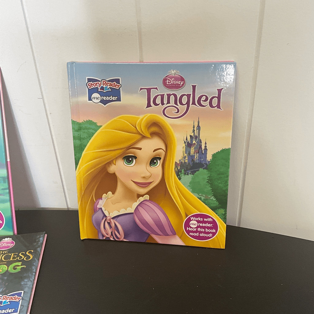 Lot of 8 Disney Story Reader Books Educational Tools Cinderella Aladdin Tangled