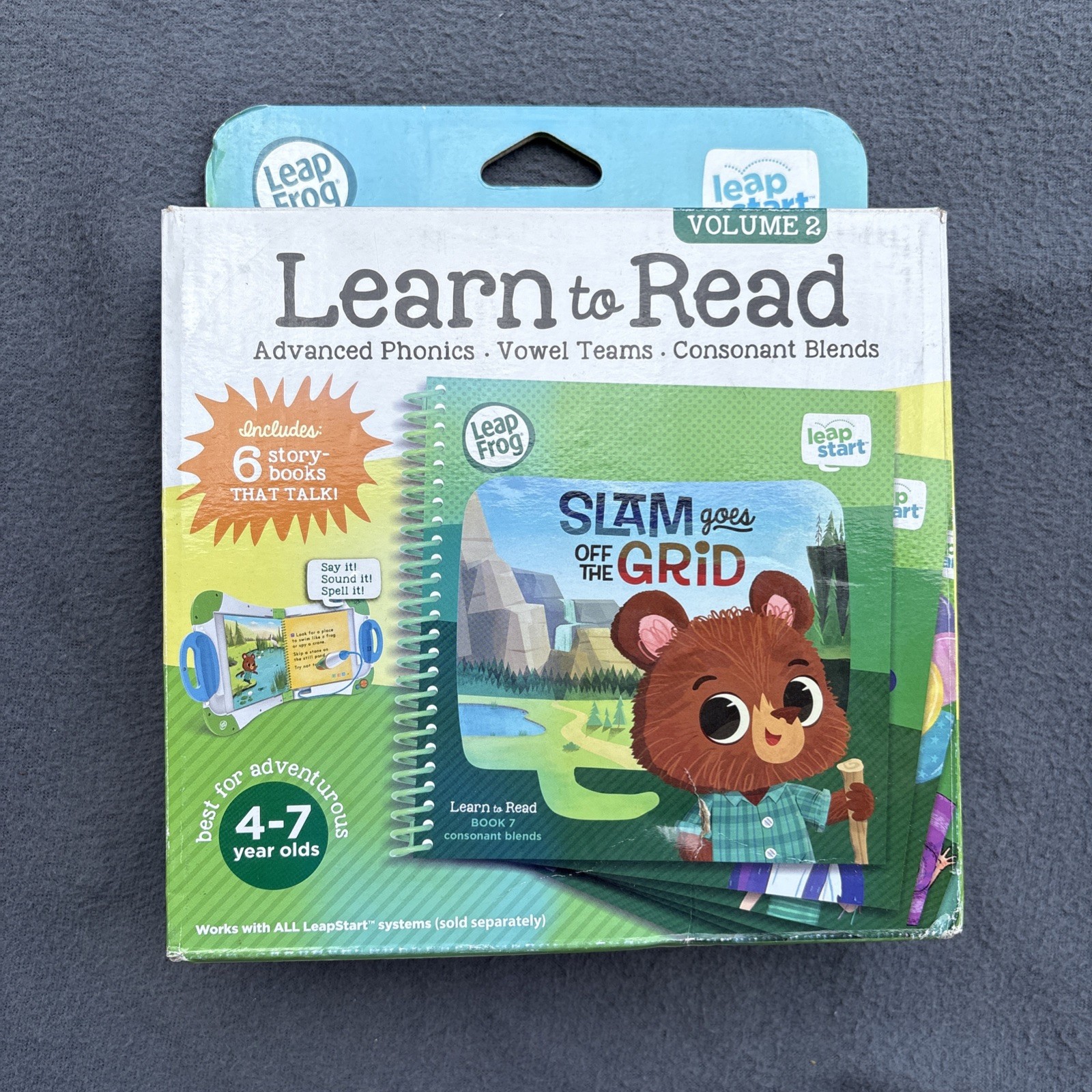 LeapFrog LeapStart Learn to Read Vol 2 6-Book Set Phonics Ages 4–7 NEW