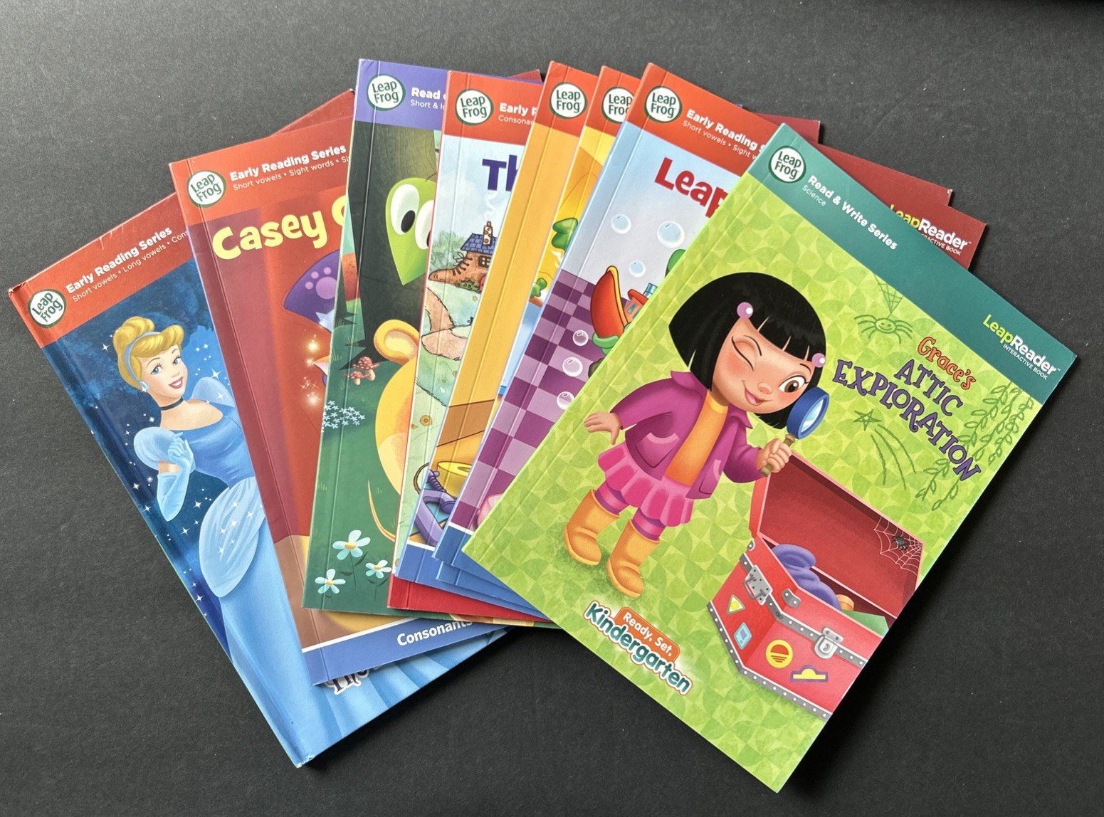 Leap Frog LeapReader Interactive Books Lot of 8 Phonics Early Reading Science