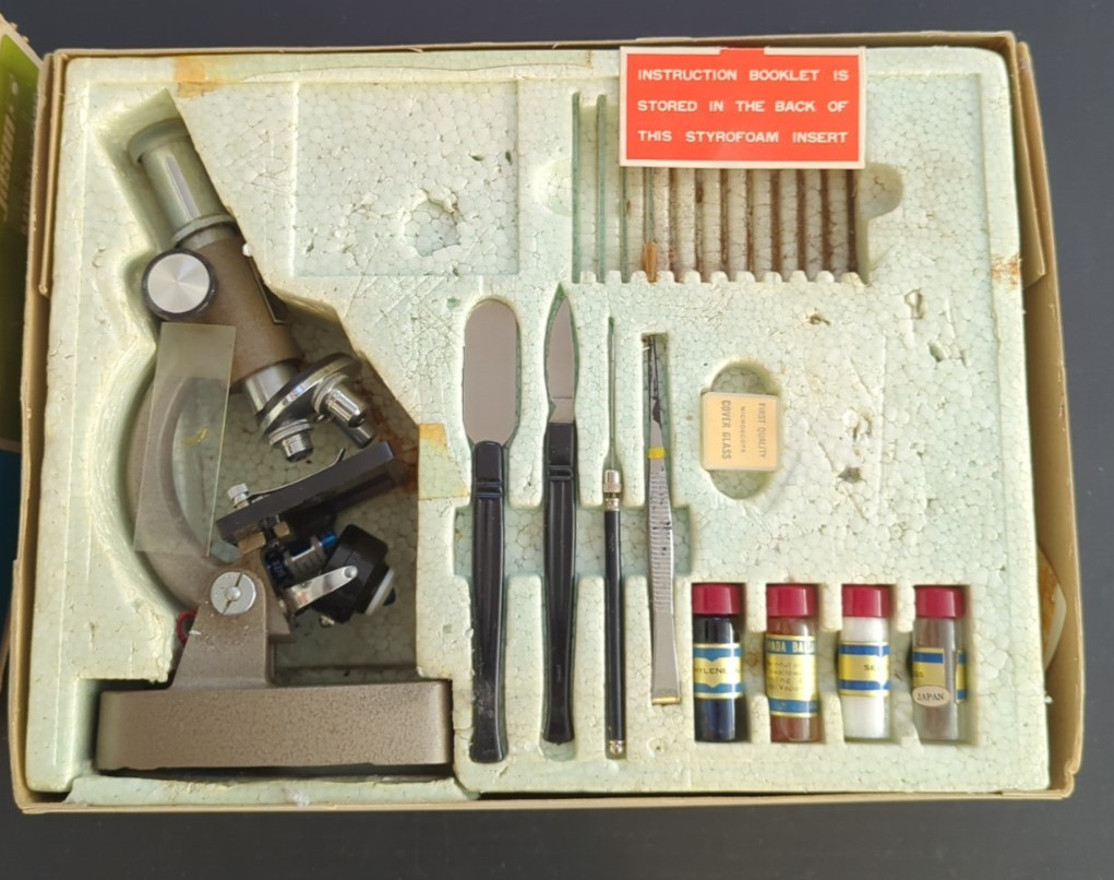 VINTAGE Jason/Empire 750 Power Zoom Microscope Set, 1971, Made in Japan