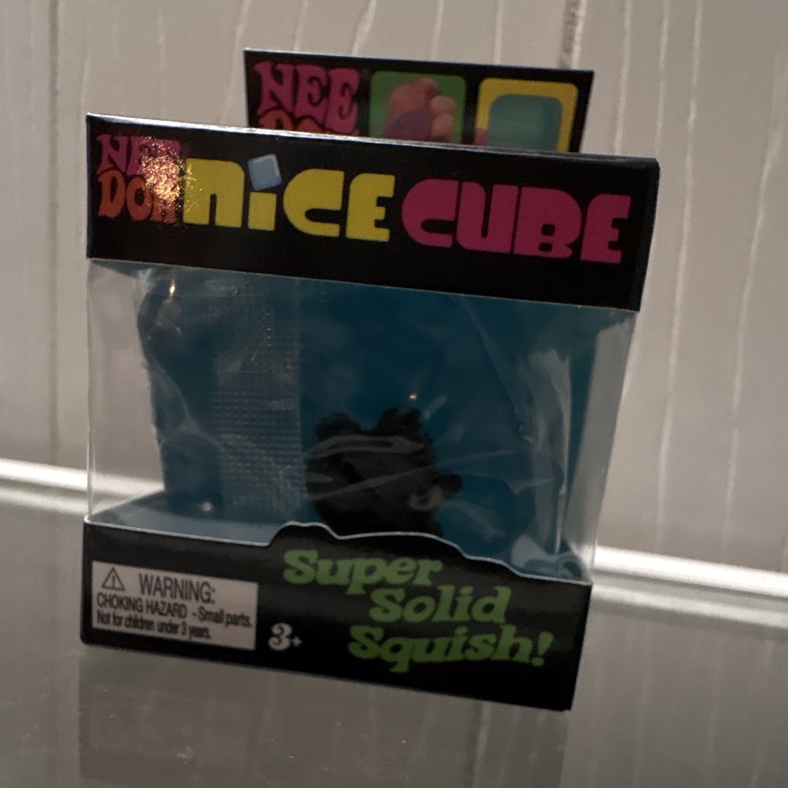 Nice Cube NeeDoh Super Solid Squish Squeeze Toy, Blue, Ages 4-7 to 17+ Years