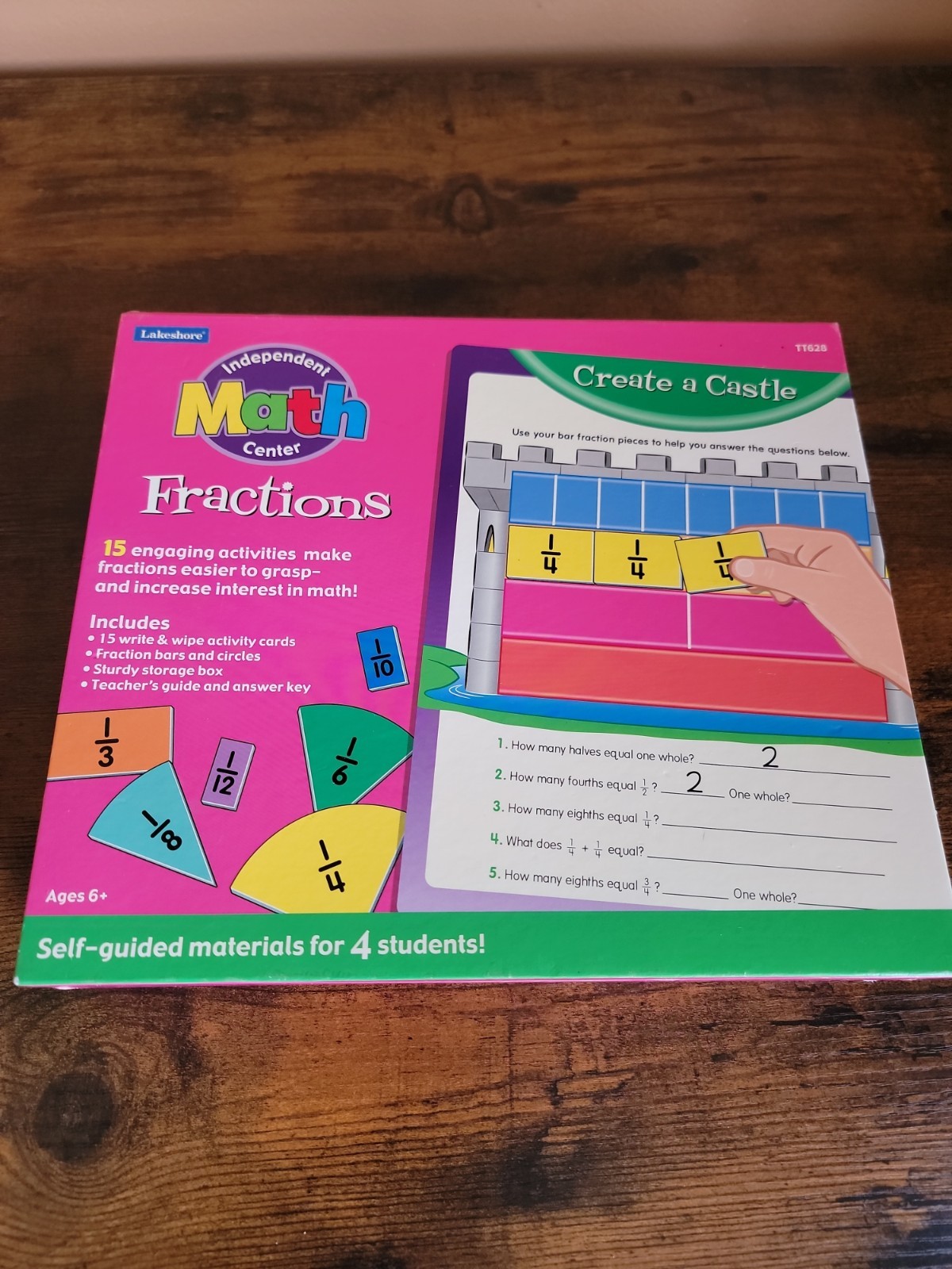 Lakeshore Learning Independent Math Center Fractions 2003 Education Homeschool